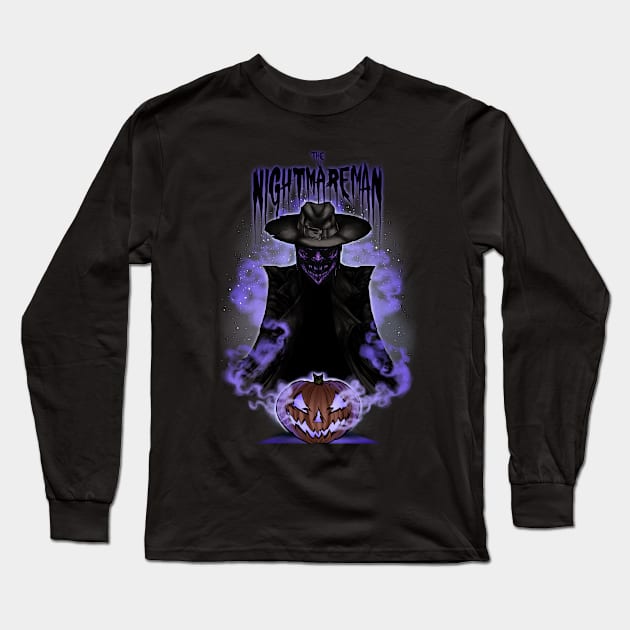 The Nightmareman Long Sleeve T-Shirt by VonJekyllArt